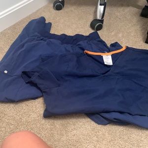navy blue scrub set!